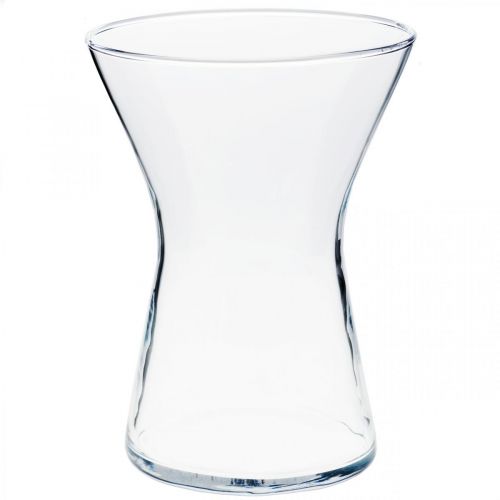 Vase i X-glass klar Ø14cm H19cm
