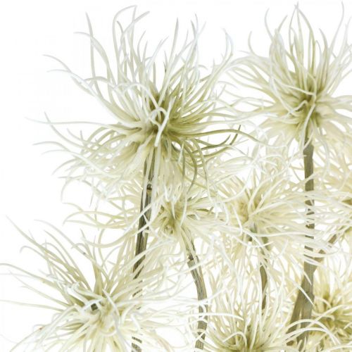 gjenstander Xanthium kunstig blomsterkrem høstdekorasjon 6 blomster 80cm 3stk