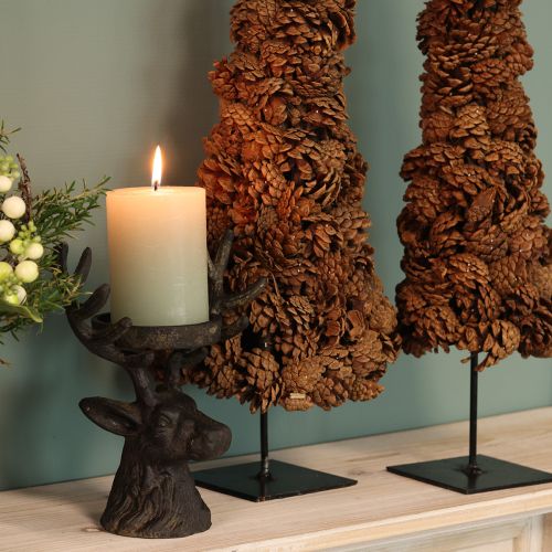 gjenstander Juletre med kjeglebord, kjegletre, naturlig, 16×60 cm