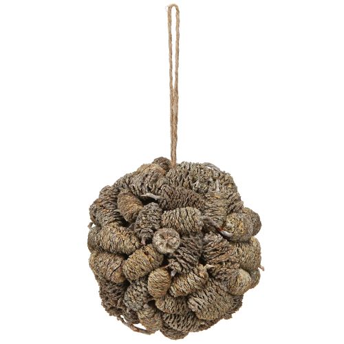 gjenstander Kjeglekule for oppheng av orkjegler hvitvasket 12 cm