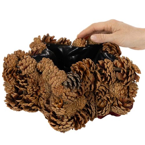 Kongleformet blomsterkasse, stjerneformet, 30 cm | Floristik24.no