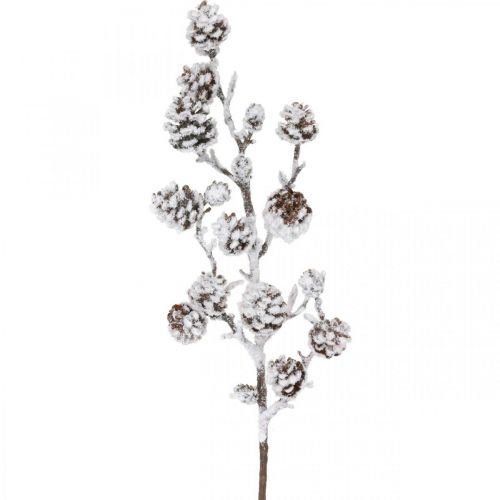 gjenstander Julegren dekorativ grenkjegle gren snødekt 72cm