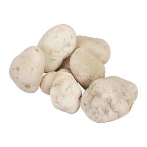 Dekorative steiner elvesteiner dekorative steiner hvit 2cm - 5,5cm 5kg