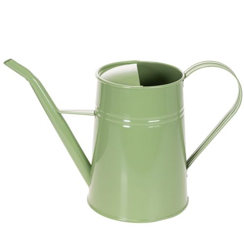 Vintage vannkanne i metall til innendørs bruk, mintgrønn, 1,7 l, dekorativ vase, retro design, H23 cm | Floristik24.no