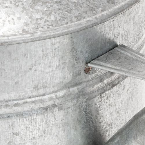 Vintage vannkanne i sink, 27 cm - blomsterpotte til hage og terrasse, metallblomsterpotte | Floristik24.no