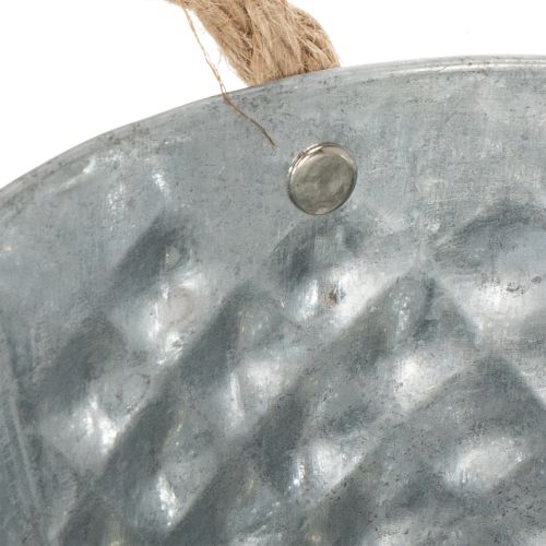 Oval sinkskål med tauhåndtak, 27 cm x 17,5 cm, H12 cm | Floristik24.no
