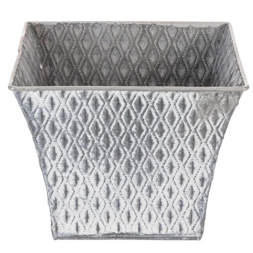 Sinkpotte med diamantmønster, H15 cm | Floristik24.no