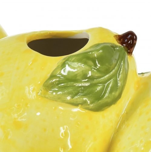 Floristik24 Sitron dekorativ vase keramikk 3 åpninger 21,5x11x8cm