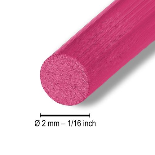 gjenstander Aluminiumstråd Ø2mm Rosa 60m 500g Smykketråd Hobbytråd Dekorasjon