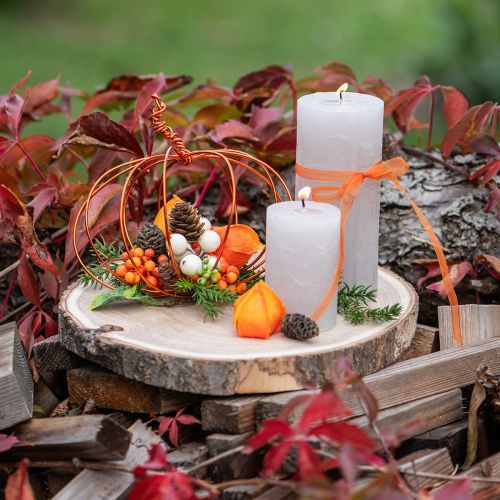 gjenstander Aluminiumstråd, oransje, Ø2 mm, 500 g, 60 m, til DIY-dekorasjoner