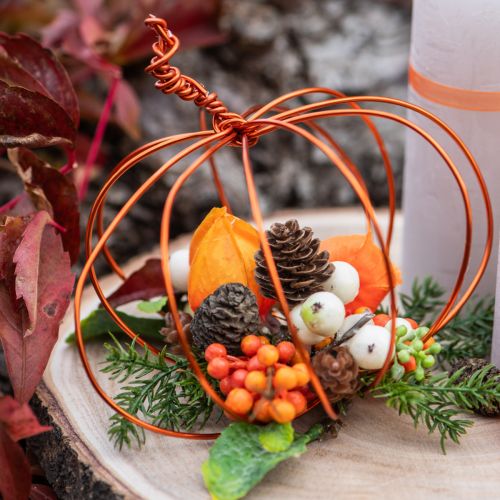 gjenstander Aluminiumstråd, oransje, Ø2 mm, 500 g, 60 m, til DIY-dekorasjoner