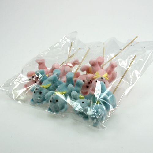 Floristik24 Dekorative bjørner forskjellige farger 9cm 8stk.