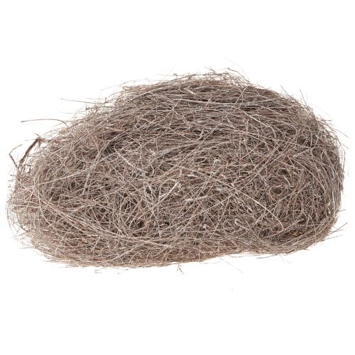 gjenstander Naturlig håndverksmateriale palmefibre, hvitvasket, 1 kg Palmyra-palme til dekorasjon og håndverk