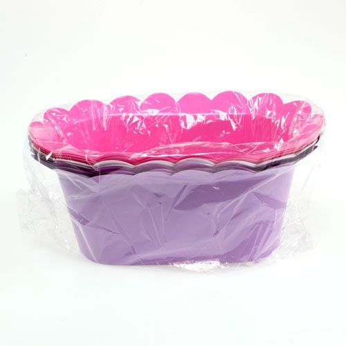 Floristik24 Dekorativ planteskål oval 22x12cm 10stk