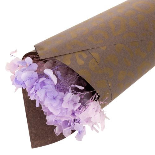 Blomstersilke leopardmønster brun våtstyrke 50x75cm 20 stk | Floristik24.no