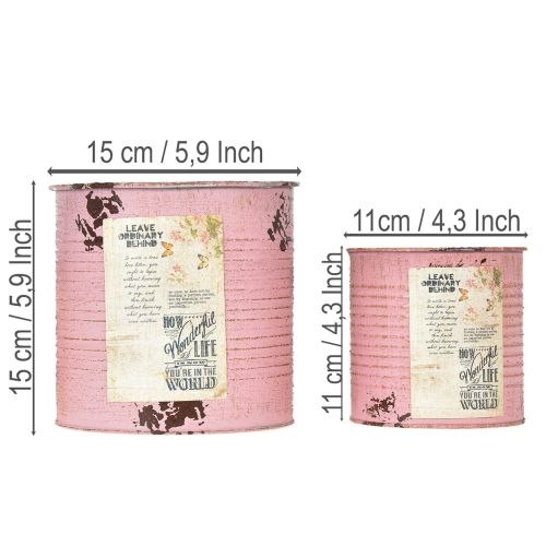 gjenstander Blomsterpottesett for balkong og hage, dekorasjon av blomsterkasse, vintage-stil, 15 cm, 3 deler