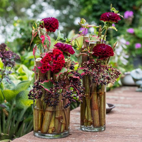 Floristik24 Blomstervase, glass sylinder, rund glassvase Ø10cm H21,5cm