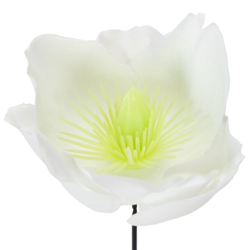 gjenstander Julerose på ståltråd, hvit, 50 stk.