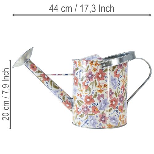 Dekorativ vannkanne i metall, vintage blomsterpotte, Ø18 cm | Floristik24.no