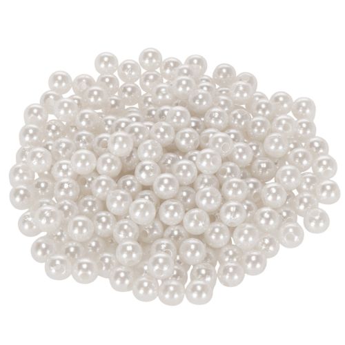 Dekorative hvite perler, Ø8 mm, 250 stk. kjøpe | Floristik24.no