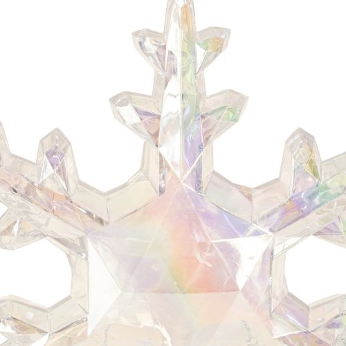 gjenstander Dekorative snøflak, vinterdekorasjon, iriserende, Ø14–15 cm, 2 stk.