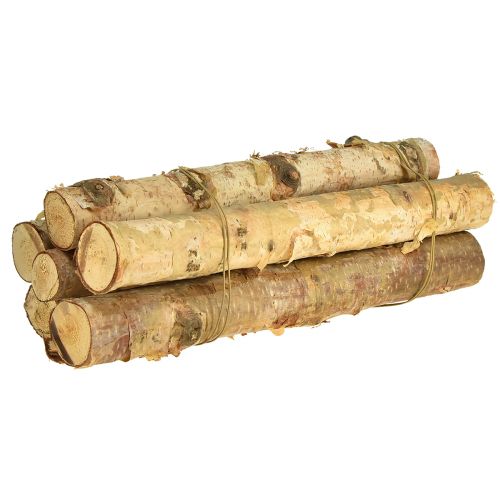Dekorative bjørkegreiner, naturlige bjørkegreiner, 30 cm, 6 stk
