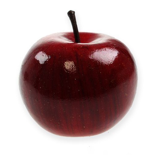 gjenstander Kunstige epler røde, blanke 6cm 6stk