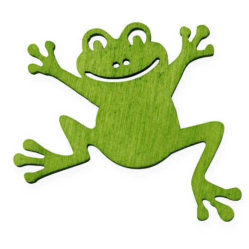 Floristik24 Strødekor trefrosk grønn 4cm 72 stk