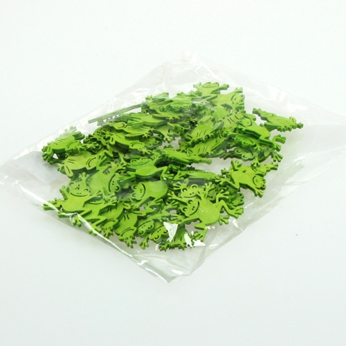 Floristik24 Strødekor trefrosk grønn 4cm 72 stk