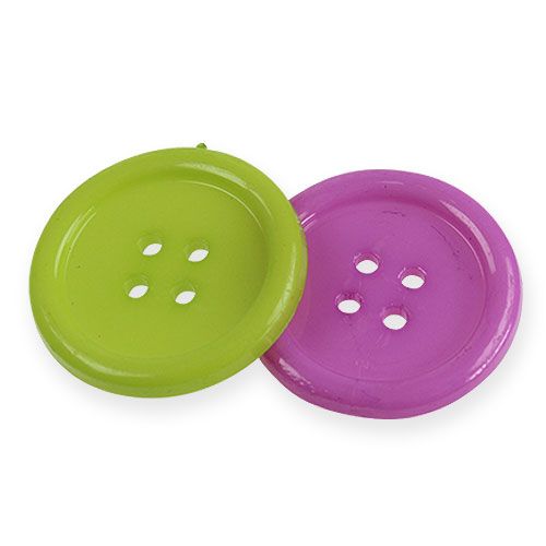 Floristik24 Dekorative knapper farget Ø2,5cm 200stk