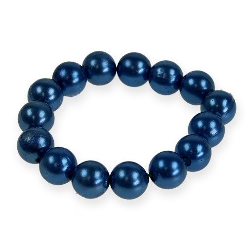 gjenstander Deco perler Ø10mm blå 115p