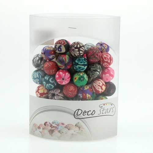 Floristik24 Dekorativ perle, assortert 1,9 cm 60p