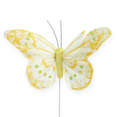 gjenstander Dekorative sommerfugler på en tråd 10cm 12stk
