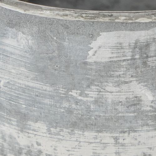 gjenstander Dekorativ metallskål, oval, grå, L22,5/19,5/16 cm, sett med 3