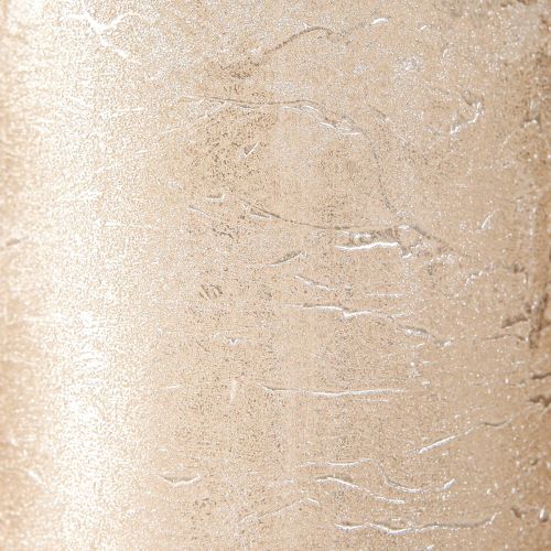 Floristik24 Ensfargede lys platina 70x120mm 4 stk