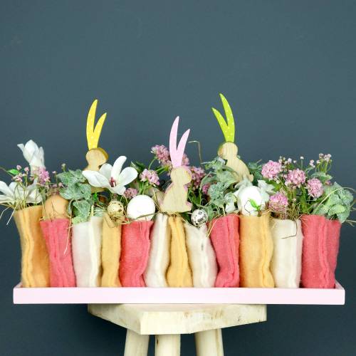 Floristik24 Trebrett rosa 49cm x 16,5cm