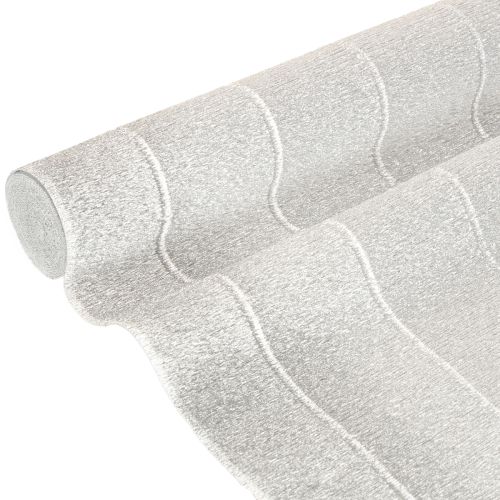 Blomsterhandler kreppapir sølv 50x250cm