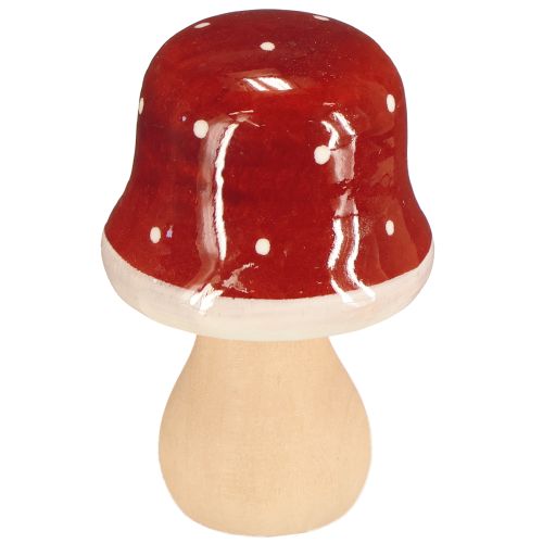 gjenstander Tresopp, paddehatter, dekorasjon, tre, FSC, rødbrun, H6,5/7 cm, 4 stk.