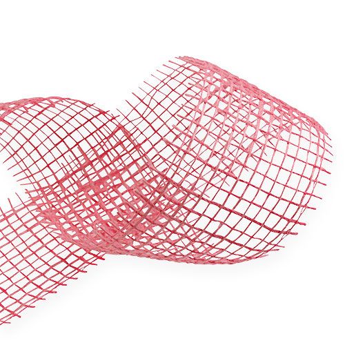 gjenstander Jutebånd rosa 5cm 40m