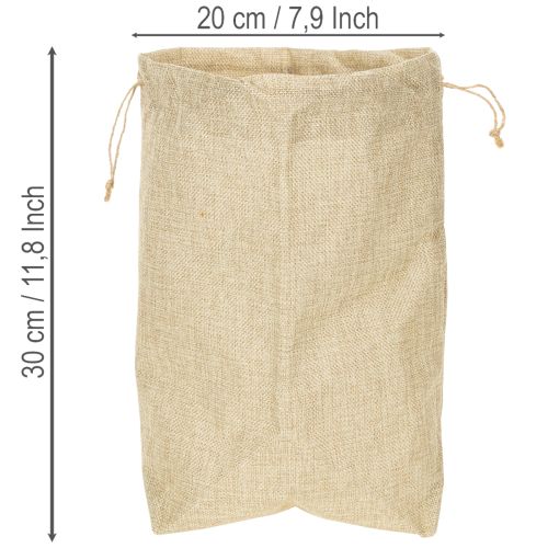 Jutepose 20×10 cm H30 cm Gavepose | Floristik24.no
