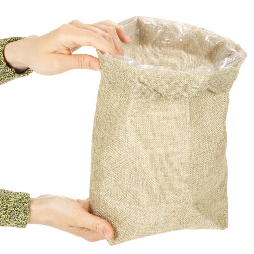 Jutepose 20×10 cm H30 cm Gavepose | Floristik24.no