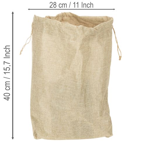 Jutepose 28 × 10 cm H40 cm | Floristik24.no