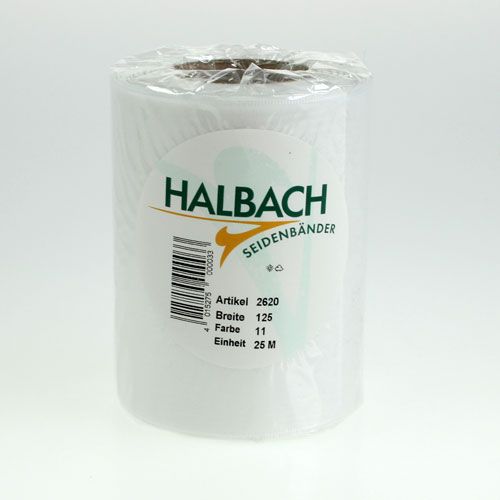 gjenstander Hvitt kransbånd 125 mm 25 m dekorativt bånd til begravelsesgudstjeneste gravdekorasjon