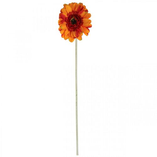 gjenstander Kunstig gerbera blomst, kunstig blomst oransje Ø11cm 50cm