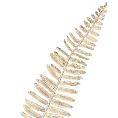 gjenstander Kunstig bregne forgrenet hvit kremfarget kunstige planter L120cm