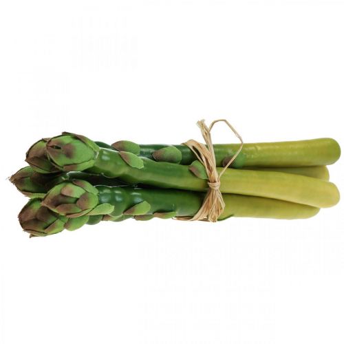 gjenstander Kunstig asparges grønnsak dekorativ aspargesbunt L23cm 5stk