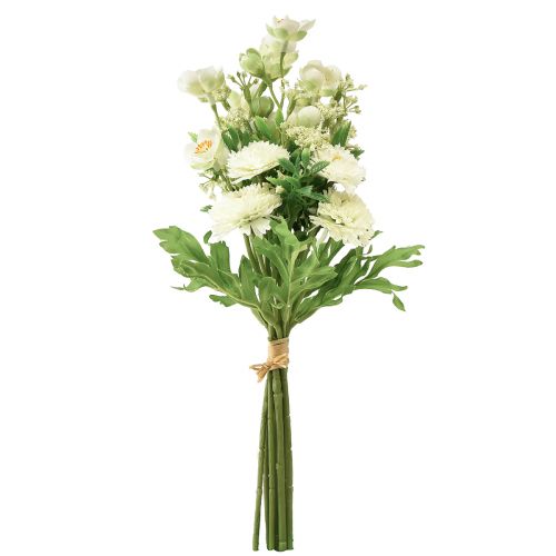 gjenstander Kunstig blomsterdekorasjonsbukett Jasmine Bellis 30 cm kunstig til borddekorasjon, holdbar vase