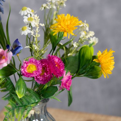 gjenstander Kunstig blomsterbukett, vårdekorasjon for stue og kontor, 37 cm
