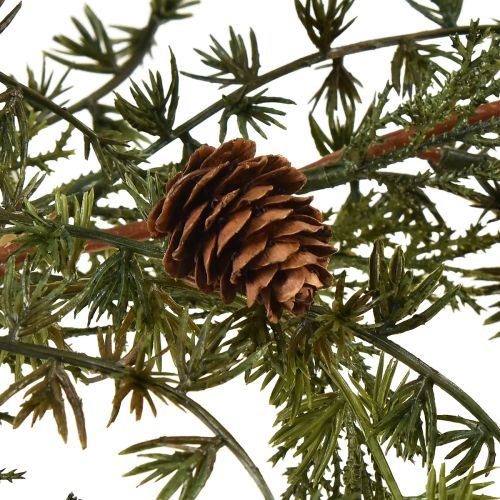 Floristik24 Lerkekrans grønn med kongler 180cm