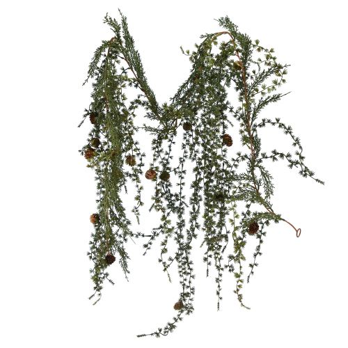 Floristik24 Lerkekrans grønn med kongler 180cm